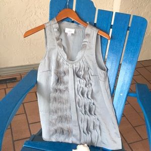 LOFT Gray Sleeveless Blouse